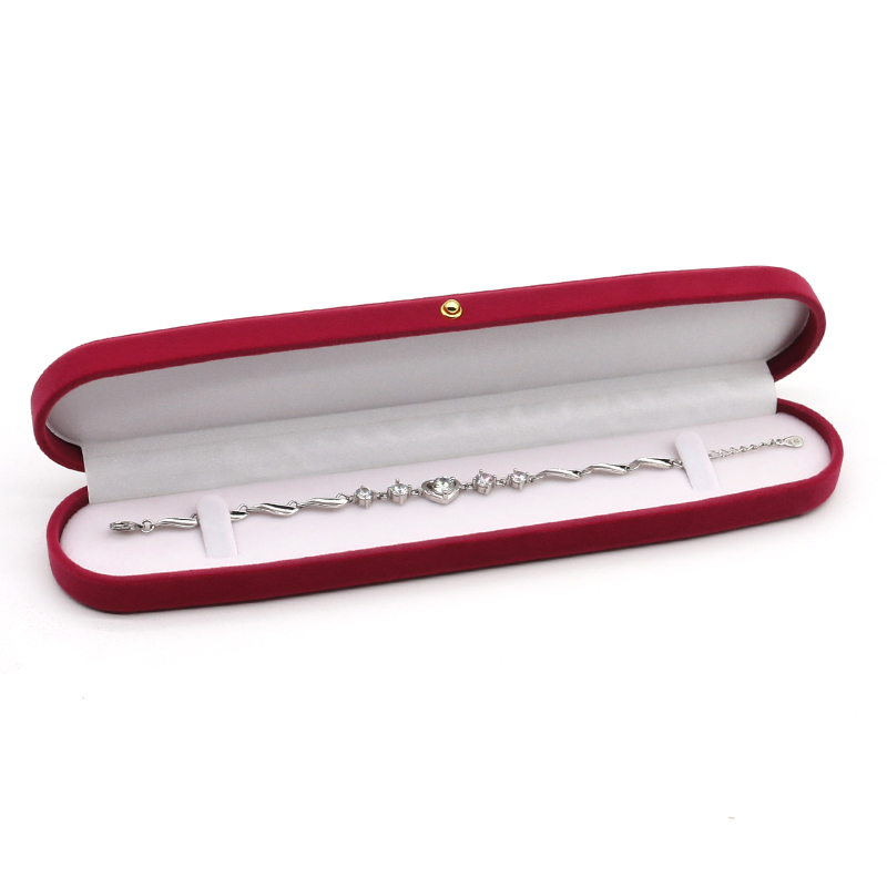 Modern Luxury Velvet Jewelry Box Set Exclusive Red Packaging For Rings Earrings Necklaces