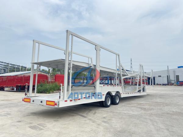 Dimension personnalisée véhicule de transport semi-remorque avec 28T deux vitesses Landing jambe