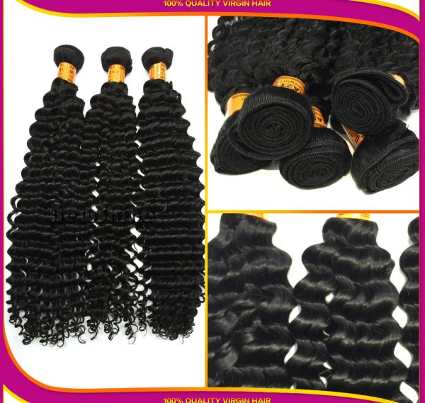 Africa Hot  Unprocessed 100%  Brazilian Virgin Hair Weavon Premium Quality New Deep Wave With Middle Part  Closure