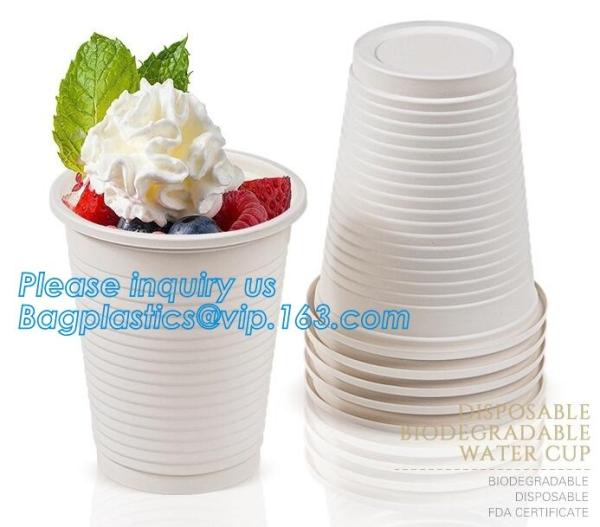 Colorful Biodegradable Bamboo fiber travel cup,Biodegradable 8 Oz White China Microwave Disposable Cornstarch Cup packag