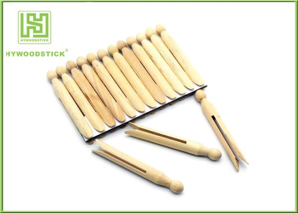 House Decorative Notched Craft Sticks , 110mm Wooden Fan Sticks Taste - Free