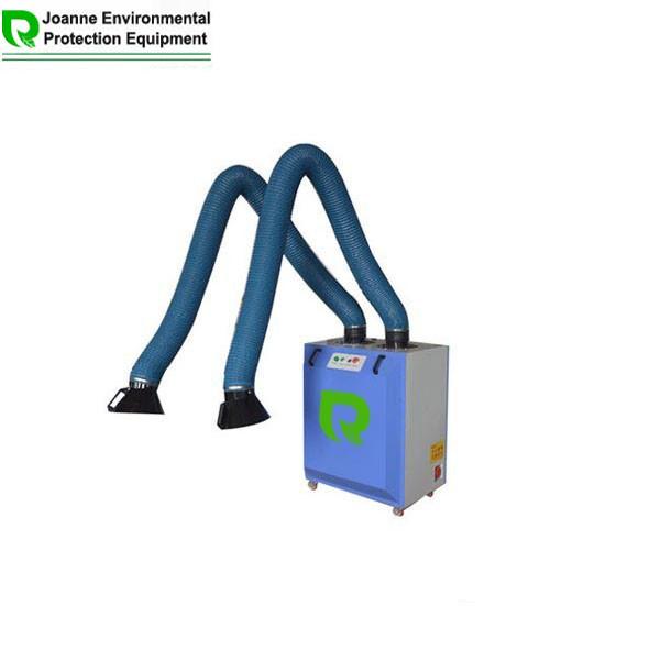 3000m3/H Mobile Welding Extractor System / Weld Fume Collection Double Arm For 2 Welding Booths