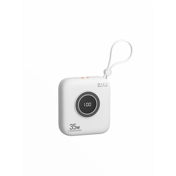 Compacto 10000mah Power Bank Mini Carregamento Rápido Com ABS PC 22,5W saída