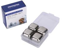 Ice Cube Silver Mirror Polishing Metal Wine Cooler 27MM