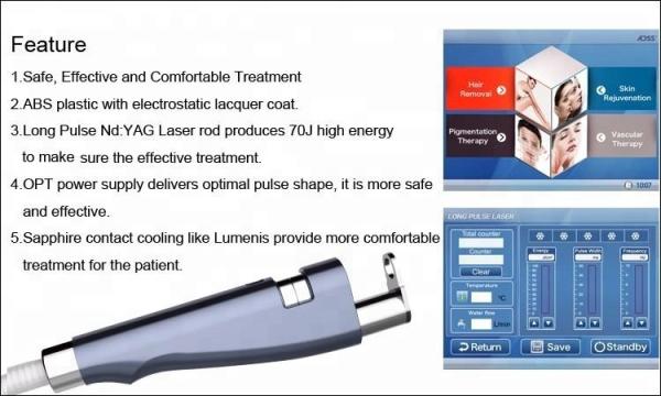 ADSS Laser Long Pulse Nd Yag Laser  Big Spot Size 1064nm Vascular Laser Hair Removal Machine
