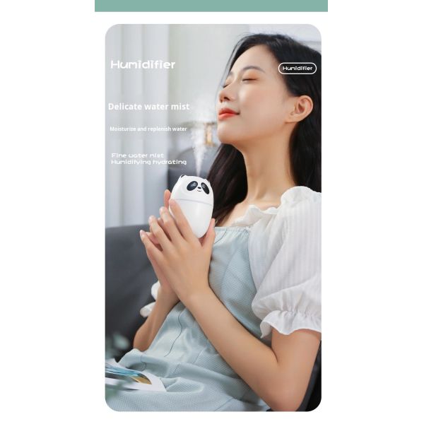AromatherapyUSB Mini Ultrasonic Humidifier With 7 Color LED Lighting Low Noise