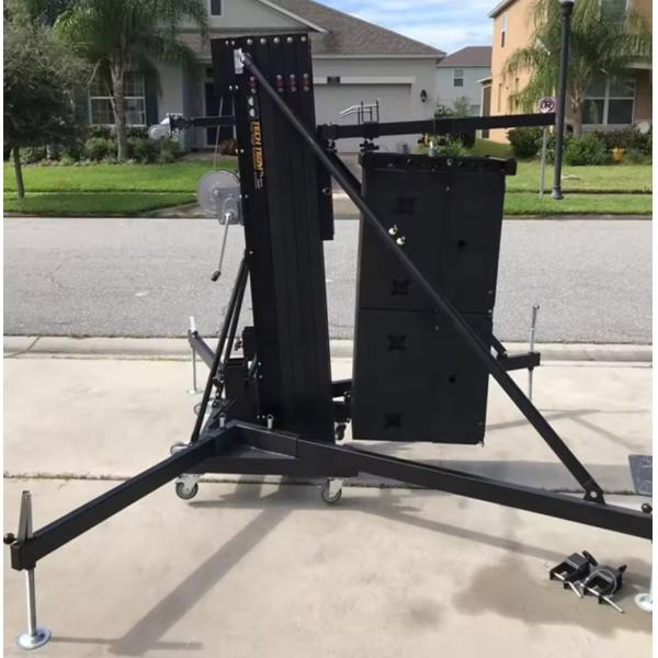 Mobile Lighting Truss Tower Aluminum Stage Crank Lift Tower With Crank Bracket