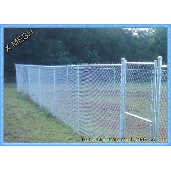 Зеленым покрытая винилом панель загородки звена цепи для Дя провода фермы 5мм