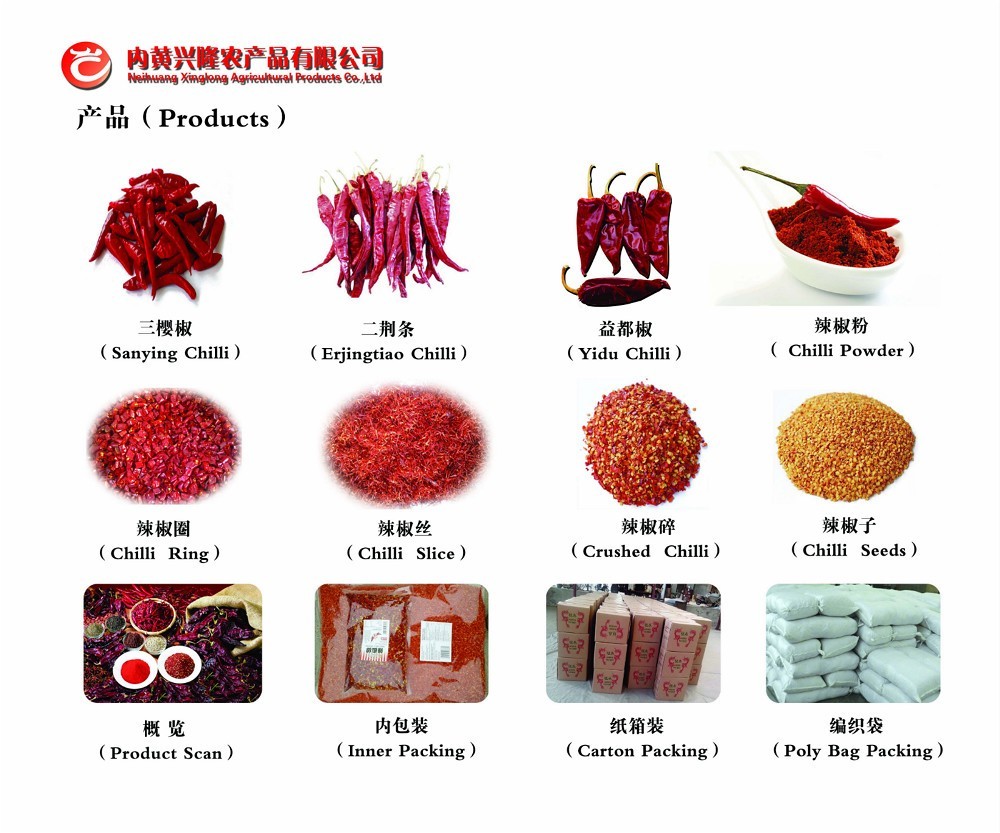 Высушенный Chili Yidu с рангом a стержня высушил красные стручки Чили