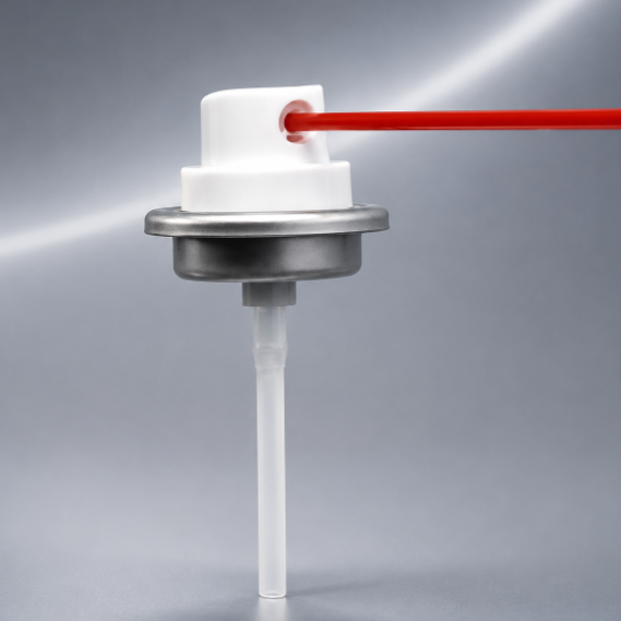 Precision Metal Aerosol Valve with Four Hole High-pressure Stream for Carburetor