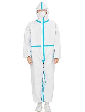 Fiberglass Free Disposable Coverall Suit , Anti Static Disposable Workl Overalls