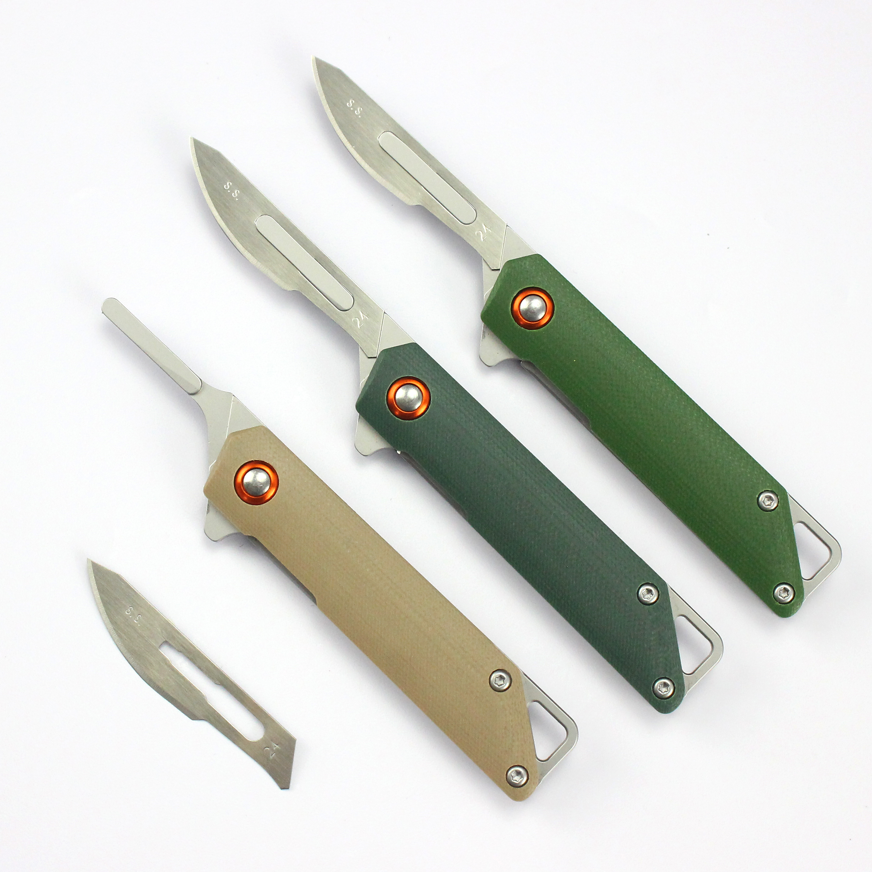 Factory Direct Customizable G10 Handle Scalpel Portable Mini Pocket Knife