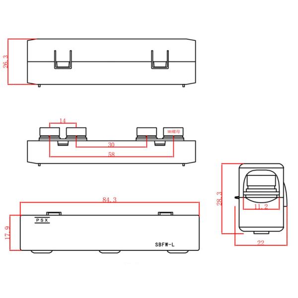 Болт ANG MIDI на патроне предохранителя PSX 58V для автомобильной защиты