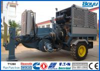 4 or 6 bundled conductors Overhead Line Stringing Equipment Hydraulic Puller Machine 28tons Engine Cummins