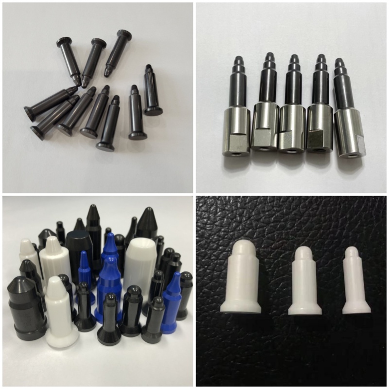 White/Blue Zirconia Ceramic Guide Pin for Resistance Welding Applications