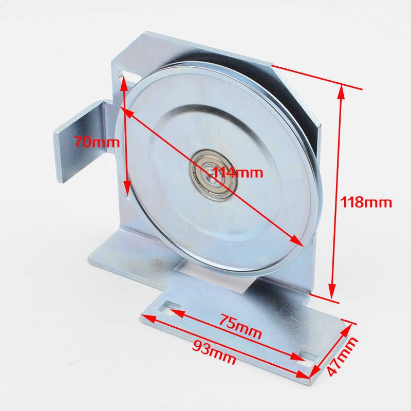 Modern Elevator Spare Part AMD Lift Door Opening Rope Pulley Elevator Door Hanger Roller Hall