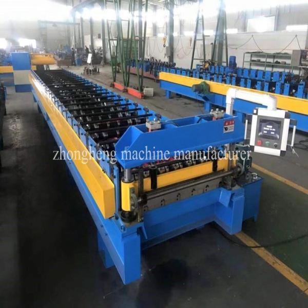PPGI GI Metal Roofing Sheet Roll Forming Machine With No.45 Steel Rollers