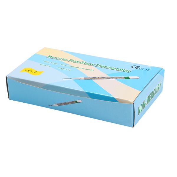Medical Red Liquid Glass Armpit Rectal Oral Thermometer with Customized OEM Support