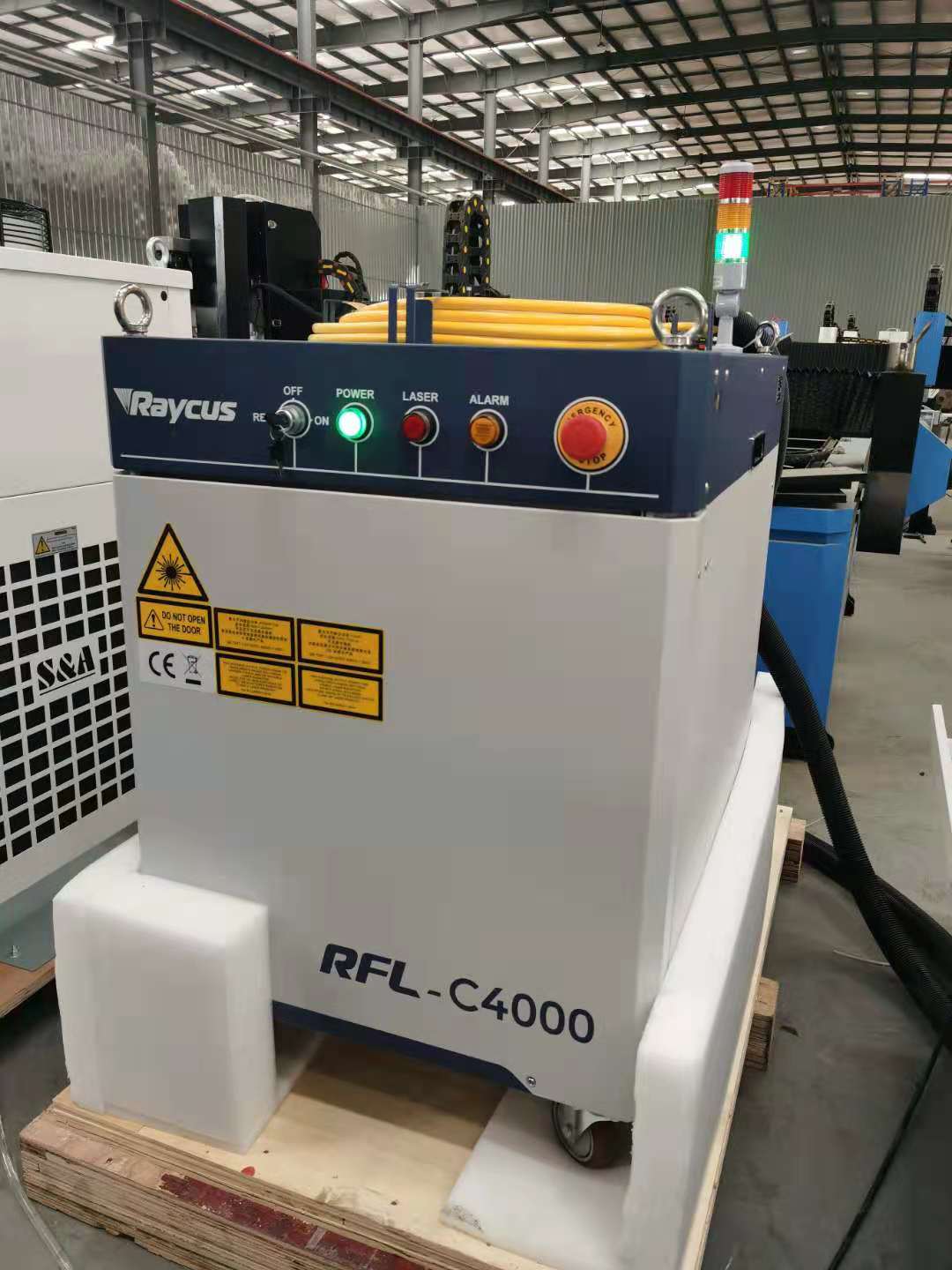 Máquina de corte de alumínio do laser da fibra do ferro do carbono para o metal