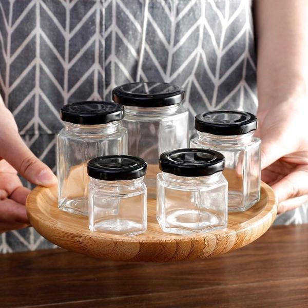 Шестоугольная бутылка из цветного стекла на заказ для сливочного меда 45 мл 180 мл 500 мл 700 мл