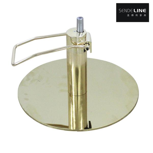 16kg Weighted Gold Base For Barber Salon Chairs Lift Oil Pump Base 150mm Trips