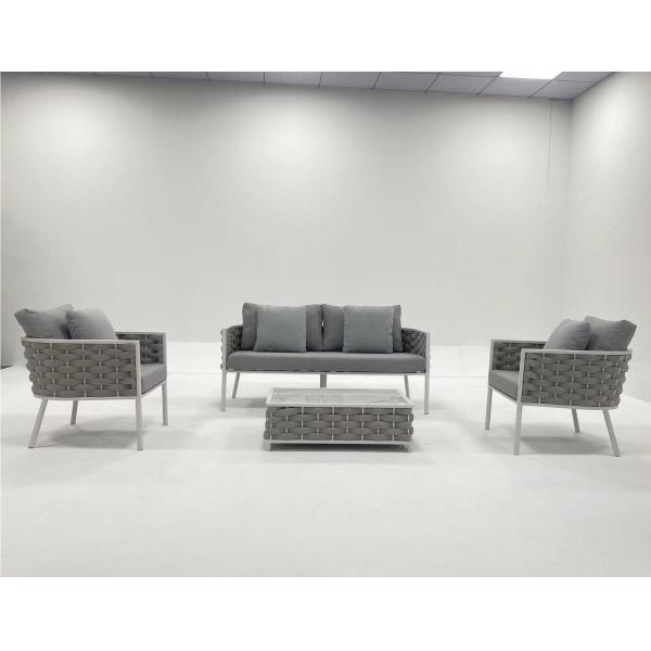 Mail Packing Outdoor Garden Furniture Set with Lounge Sofa and Rope Furniture