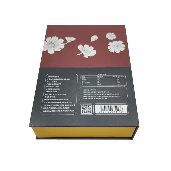 Luxury Cardboard Paper Gift Boxes Honey Bottle Paper Package 500ml Honey Packaging Box Custom Logo