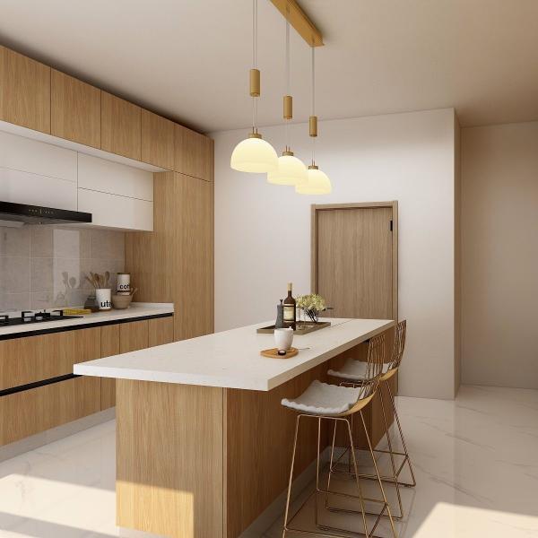 E1 Buildin Pantry Complete Plywood Modern Kitchen Cabinet Prefabricated Furniture