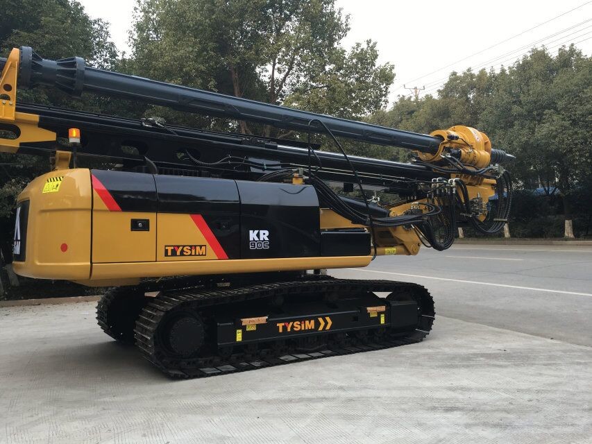 Буровая установка KR90C роторная, гидравлическое складывая снаряжение для строительного оборудования Максимальн Сверлить Диаметра учреждения 1000mm