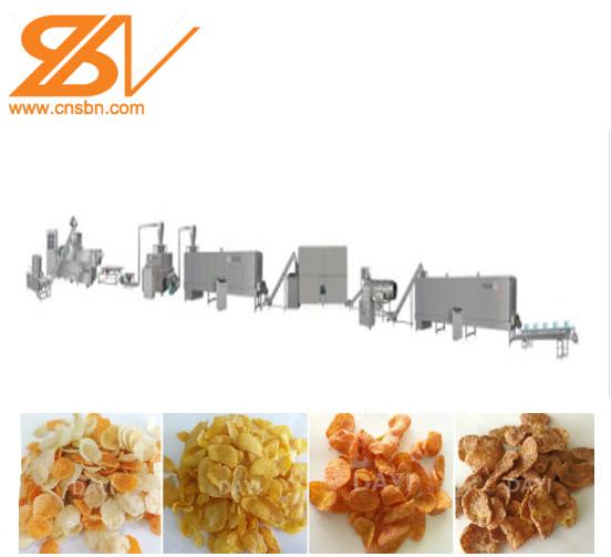 High Efficiency Corn Flakes Production Line 240-320 Kg/H Output No Pollution