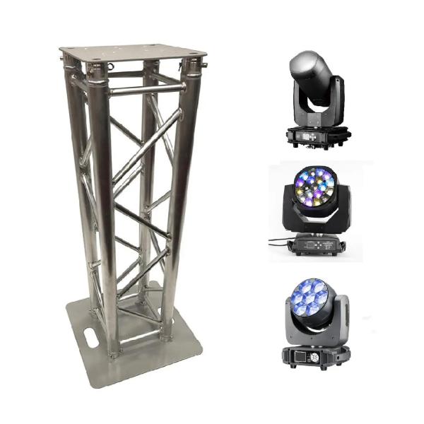Round Square Aluminum Alloy DJ Lighting Truss Stand Custom For Concerts