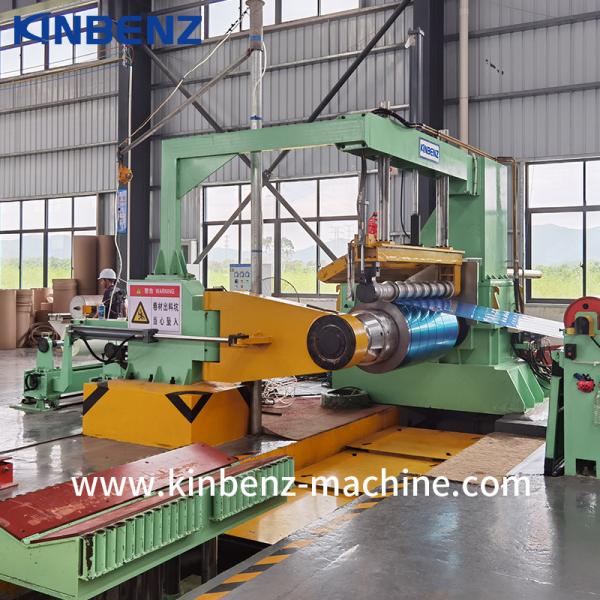 Full Automatic Metal Coil Slitter Slitting Machine Steel With Film Laminator