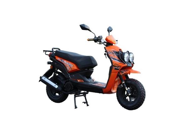 orange color  fashion  model 4 Stroke GY6 Enginee and  80km/h Max Speed 150cc gas scooter