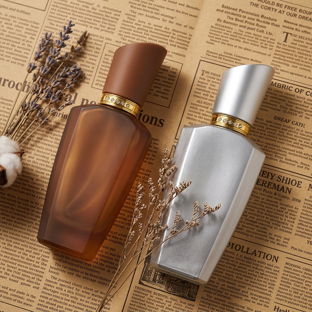 Anding Manufacturer Bulk Customizable Printing Refill 100ml Crimp High Quality Luxury Glass Empty Perfume Bottle
