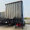 3 Axles 40tons Side Curtain Trailer up to 60tons Carry Cargo Side Curtain Semi Trailer with PVC Tarpaulin