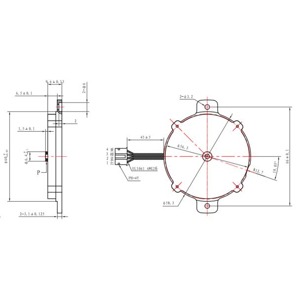 Плоская польза фидера машинного оборудования печатания Nema 23 2.8V 0.8A Stepper мотора