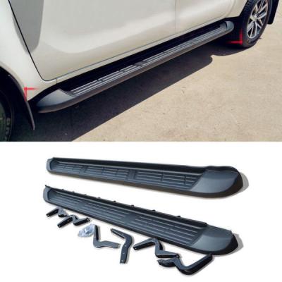 Cor de alumínio do preto da placa running de etapa lateral de auto acessórios para Hilux Revo