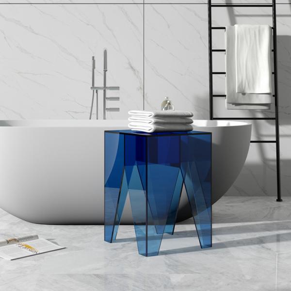 OEM ODM Square Acrylic Side Table Lucite End Table For Living Room Bedroom