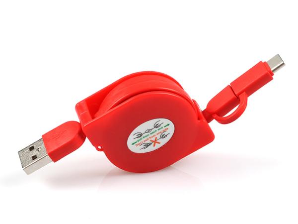 Super Heavy 2 In 1 High Speed USB Cable , 8 Pin Samrtphone USB Extension Wire