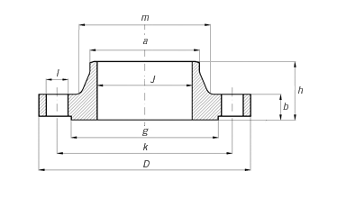 Forged Steel ANSI B16.5 PN50 Weld Neck Pipe Flanges