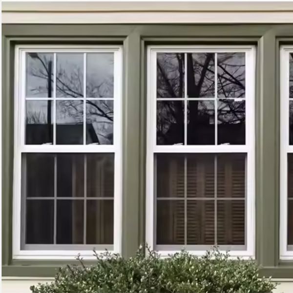 Premium Quality Modern Aluminum Vertical Sliding Double Hung Windows Stainless Steel Screen Windproof for Bedroom School Hotel