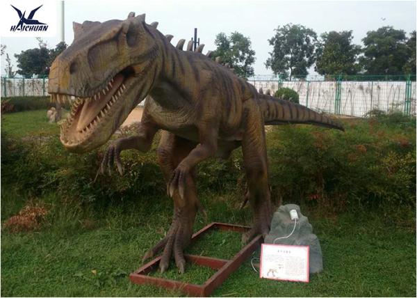 Interactive Dinosaur Models Ornament For Parks / Shopping Malls Fire Resistance