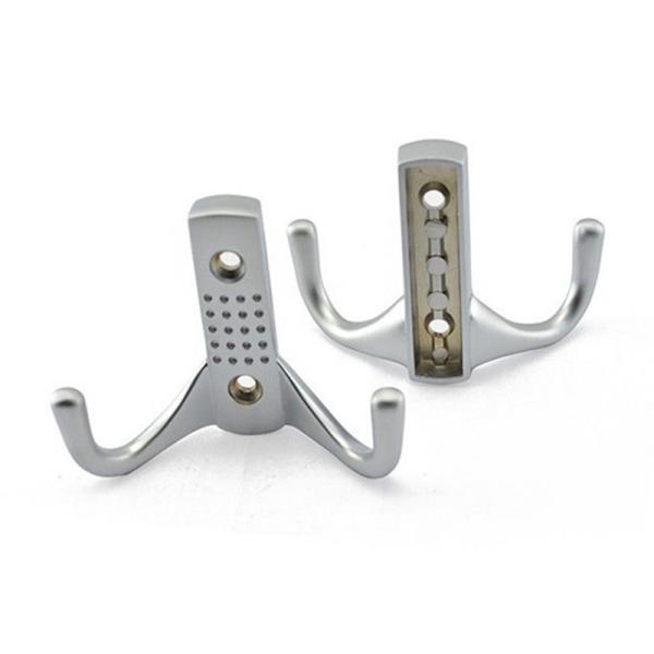 Solid Gold Cloth Hanging Cap Hooks , Zinc Alloy Silver Decorative Wall Mounted Back Holders