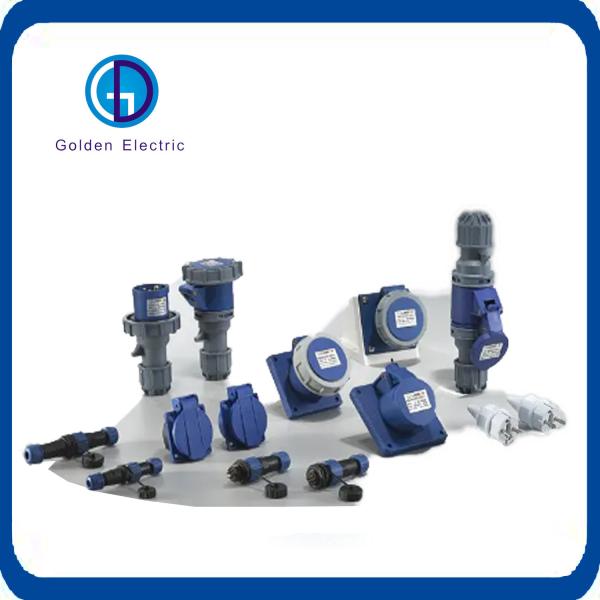IP44 Rainproof Industrial Electric Plug And Socket 32A Wall Mounted type