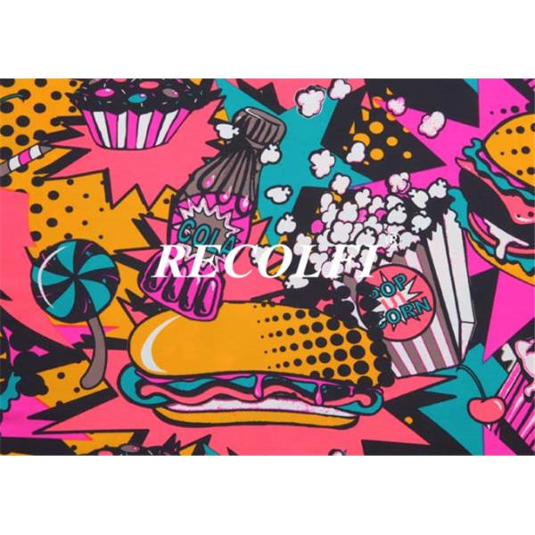 Sublimation Printing Poly Women'S Yoga Wear Fabric Close Fitting Embossed