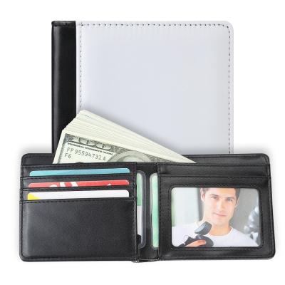 Portefeuille en cuir en sous-limatation, ouvert et compact, personnalisé