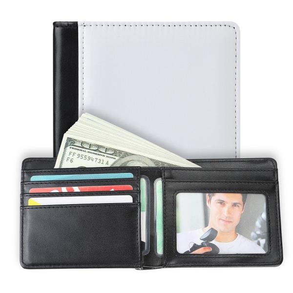Portefeuille en cuir en sous-limatation, ouvert et compact, personnalisé