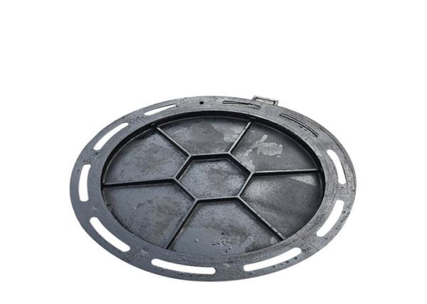 Sand Casting Cast Iron Sewer Inspection Cover Corrosion Resistance Black Color