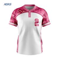 Antishrink Plain Sublimation Baseball Team Wear Women's Jerseys Transfer Print