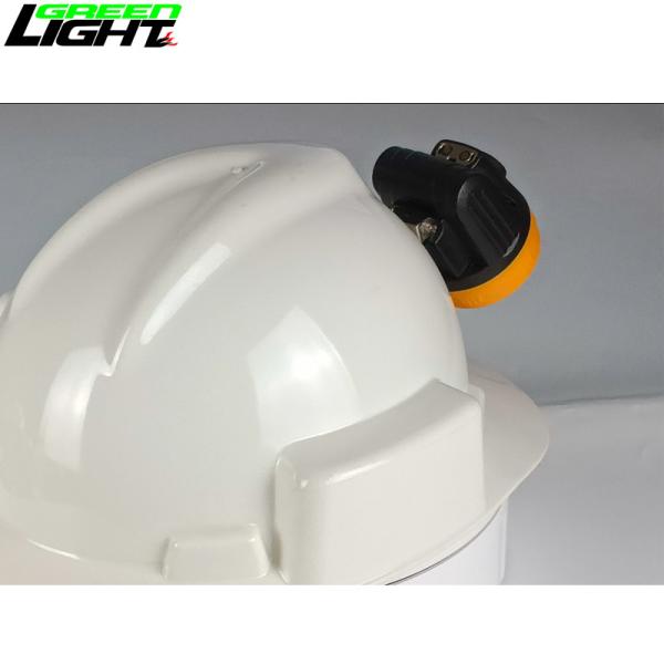 Lightweight Safety Miners Head Lamp 10000lux Cordless 3.8Ah IP67 Waterproof